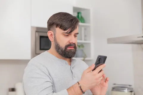 Person on the phone