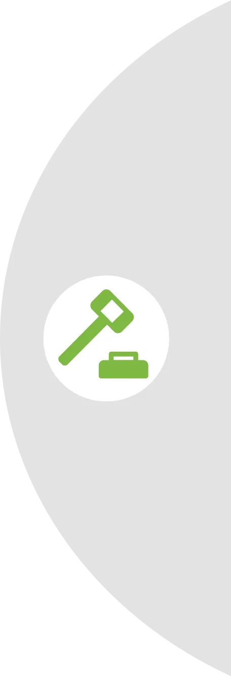 Icon showing judges hammer