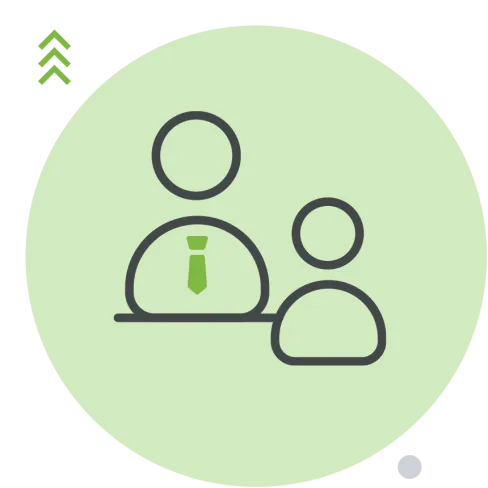 Icons representing a meeting environment